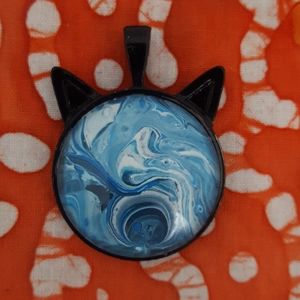 Handmade Cat Ears Pendant Necklace